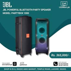 JBL PARTY BOX 1100 WATTS MODEL 1000 LETS START PARTY