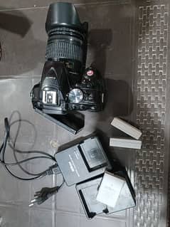 Nikon d5300 with 18.55 Lans 3 Batriy 2 charging