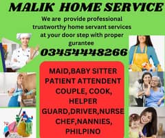 PROPORTIONAL MAIDS COOK DRIVER ATTENDANT COUPLE HELPER E