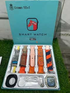 smart watch Crown 10 Smart Watch 7 in 1 Straps Smart