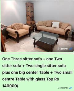 Must Sell - Complete Sofa Set with Tables