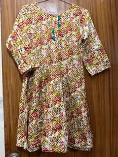 printed lawn frock