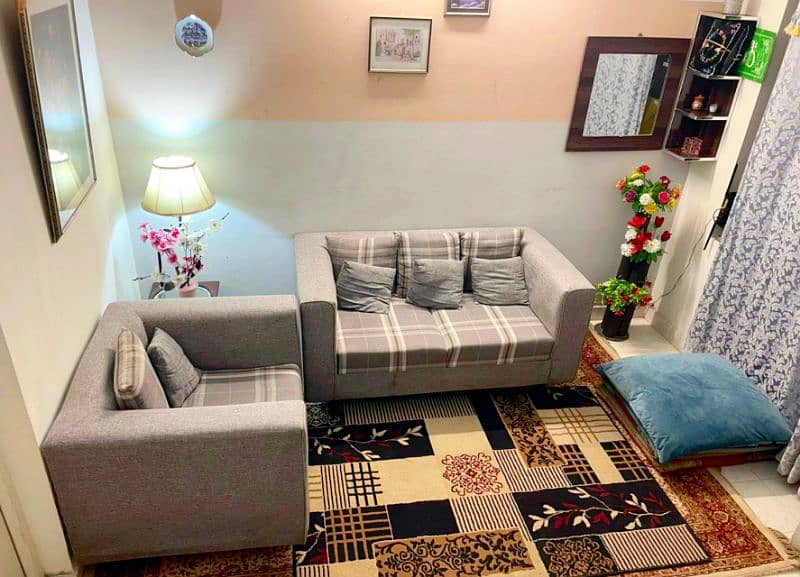 sofa set | 1 and 2 seater sofa| for small living area | 2