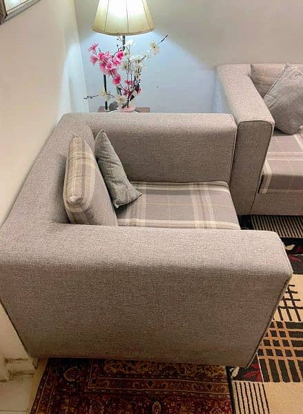 sofa set | 1 and 2 seater sofa| for small living area | 4