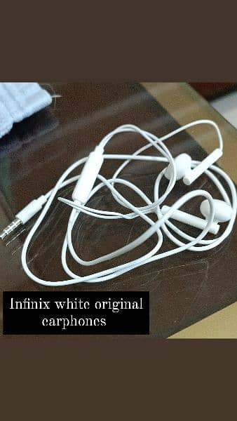 Original/Genuine Earphones of Samsung and Infinix 2