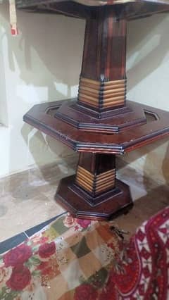 2 side tables 1 senter table wooden