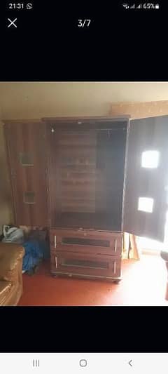 used Wardrobe and side board without mirror