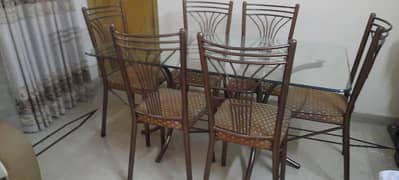 dining table + 6 chairs for sale