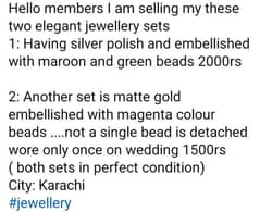 Jewellery sets