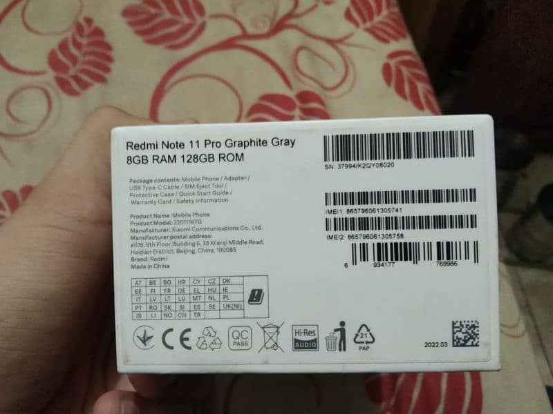 Redmi Not 11 Pro 10/9 condition all ok charger not available 6