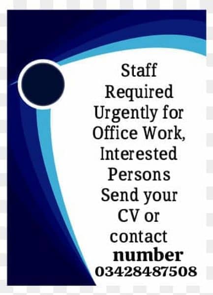 Staff Required 0