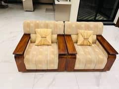 luxury Sofa Set with 3 glass tables