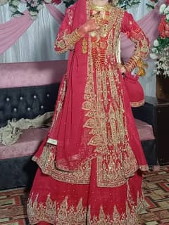 Bridal lehnga Red 1 time used only (6 months age)