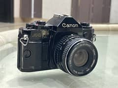 Canon A-1  vintage camera SLR Antique untested with lens