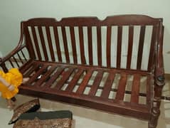 5 seater sofa wooden