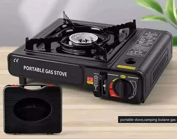 Portable stove , LPG + Butane 2in1, briefcase cartridge stove 2