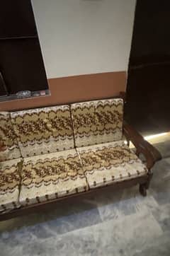 Pure wooden sofa set with best condition!