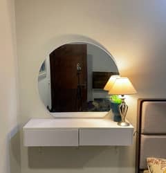 Mirror with Wall Mounted Dressing Table