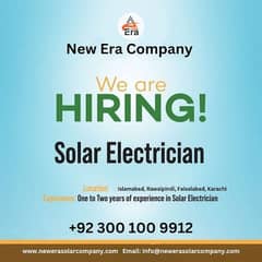 Required solar technician / electrician