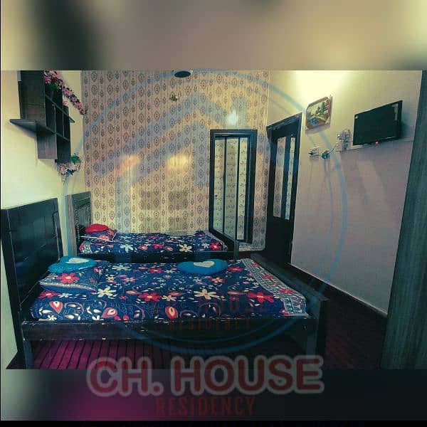 Fully Furnished Rooms with attached bath, AC ,Gyeser, oven, Fridge,Led 5