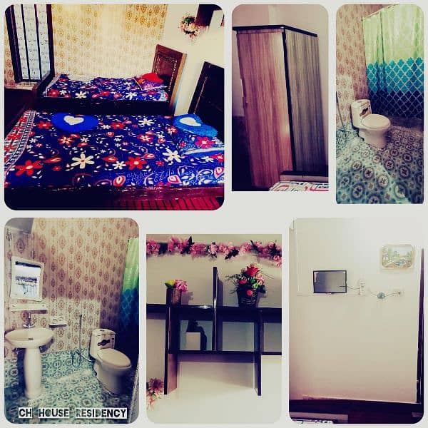 Fully Furnished Rooms with attached bath, AC ,Gyeser, oven, Fridge,Led 6