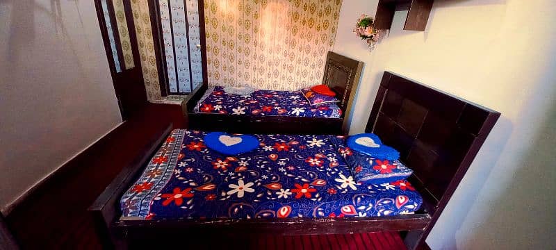 Fully Furnished Rooms with attached bath, AC ,Gyeser, oven, Fridge,Led 7