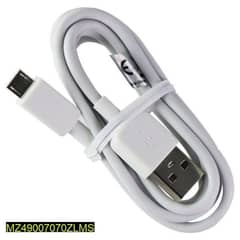 Type-B Micro charging Cable,Pack of-2 white