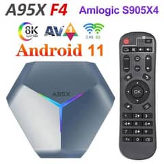 A95X F4 4GB/128GB Android Tv Box Amlogic S905X4 8K Android 11
