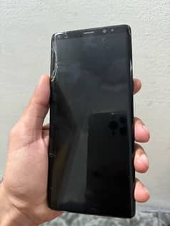 samsung note 8 just panel damage all ok set