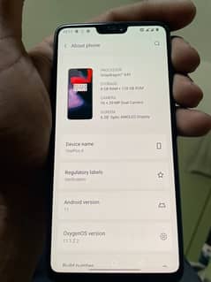 Oneplus 6 8gb/128gb  100% ok set ha