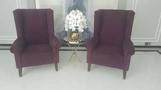 High back Sofa Chairs (2pc set)