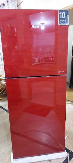 Haier Refrigerator HRF-306EPR Red Box Pack 6 months waranty remaining