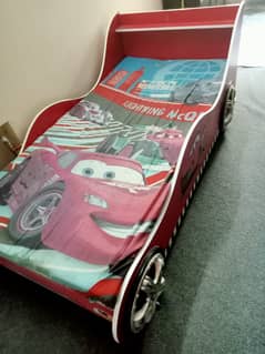 Car theme bed with mattress