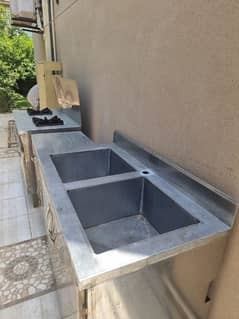 stainless steel outdoor kitchen stoves nd sink with 14 guage