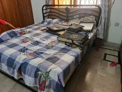 Wrought iron Bed and chair and mattress going cheap