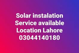 solar instalation service available