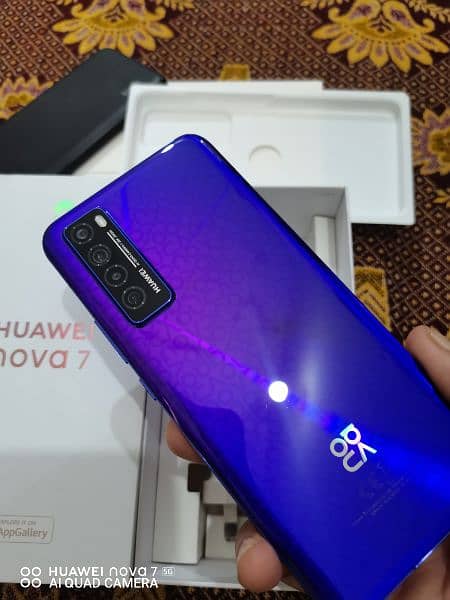 Huawei Nova 7 (5g) special edition 8+5=13/256 GB full Box 7