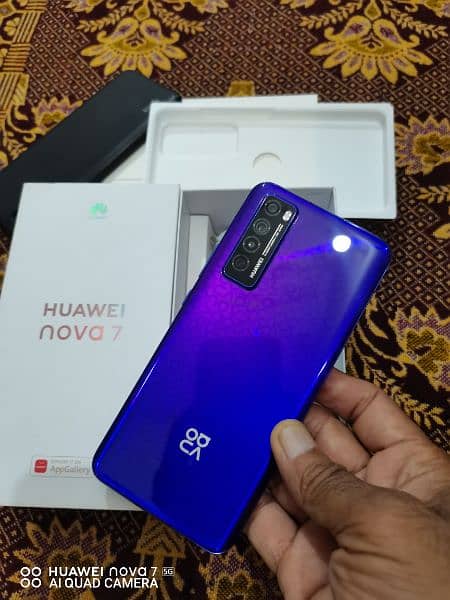 Huawei Nova 7 (5g) special edition 8+5=13/256 GB full Box 8