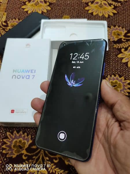 Huawei Nova 7 (5g) special edition 8+5=13/256 GB full Box 12