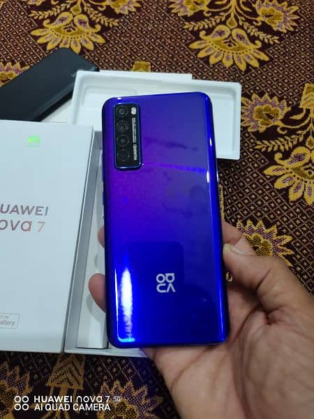 Huawei Nova 7 (5g) special edition 8+5=13/256 GB full Box 14