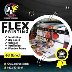 Flex Printing, Banners Printing, sign board, LED 3D backlight board
