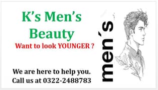 K's Men's Facial & Hair Services within the comfort of your place