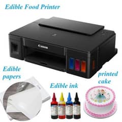 Edible food paper printer for cakes brownies etc