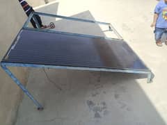 Solar plate with stand