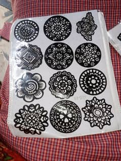 Mehndi stencil