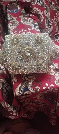 golden handbag for bridal