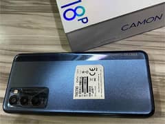 Tecno camon 18p with original box and charger contact info:03363292468