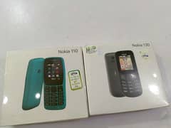 Two  Models Nokia 130 And Nokia 110 Box Pack Pta approved mobiles