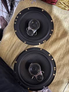 Amplifier with woofer with components