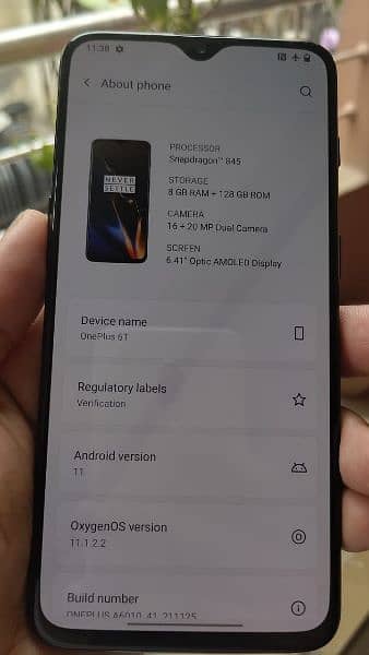 OnePlus 6t global dual sim PTA 8/128 3